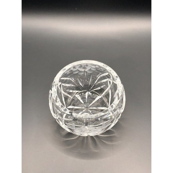 Vintage Grapes‎ etched Crystal Jam Jar (No Spoon) Pumpkin Shaped - Picture 4 of 4